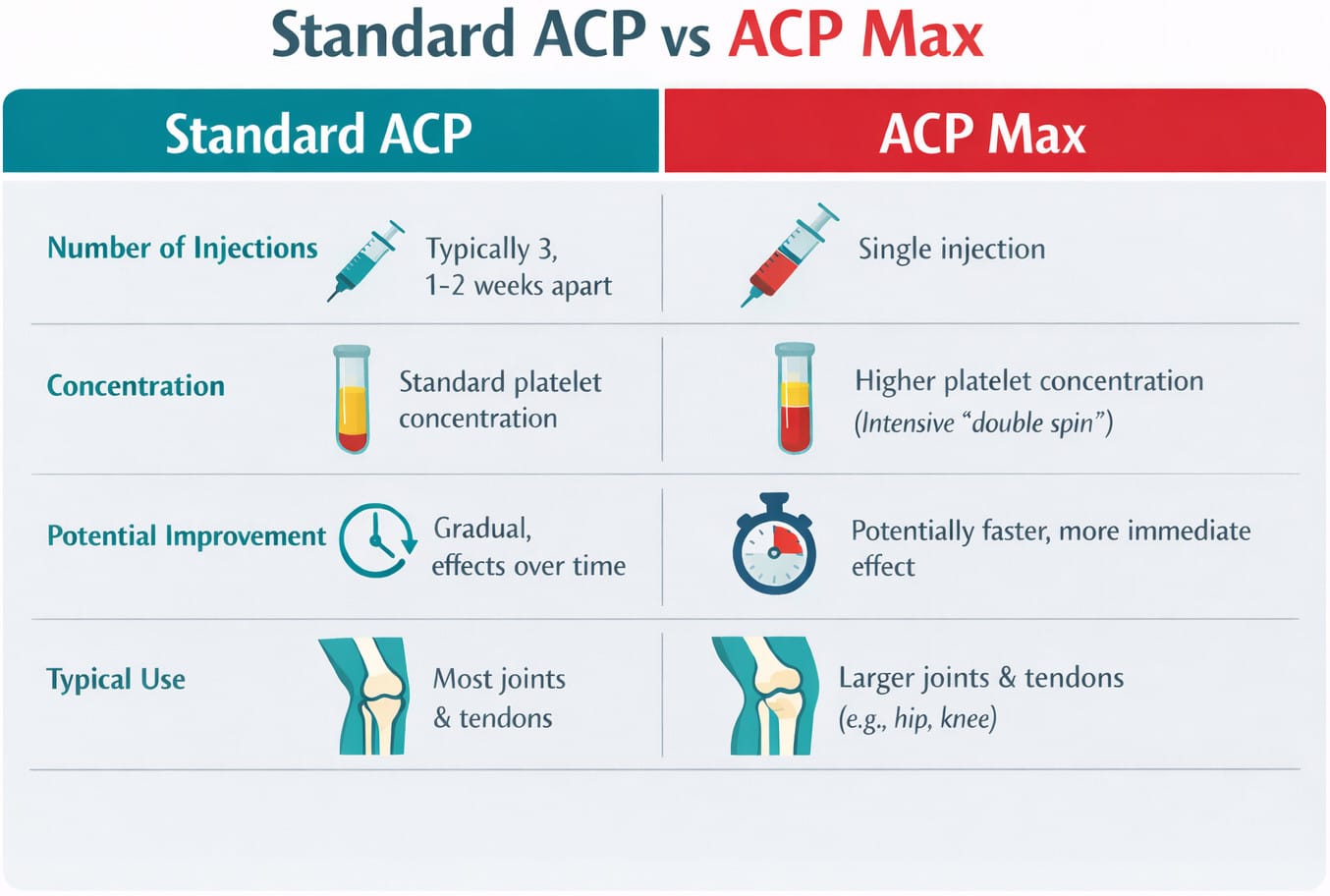 Standard ACP vs ACP Max Standard ACP vs ACP Max