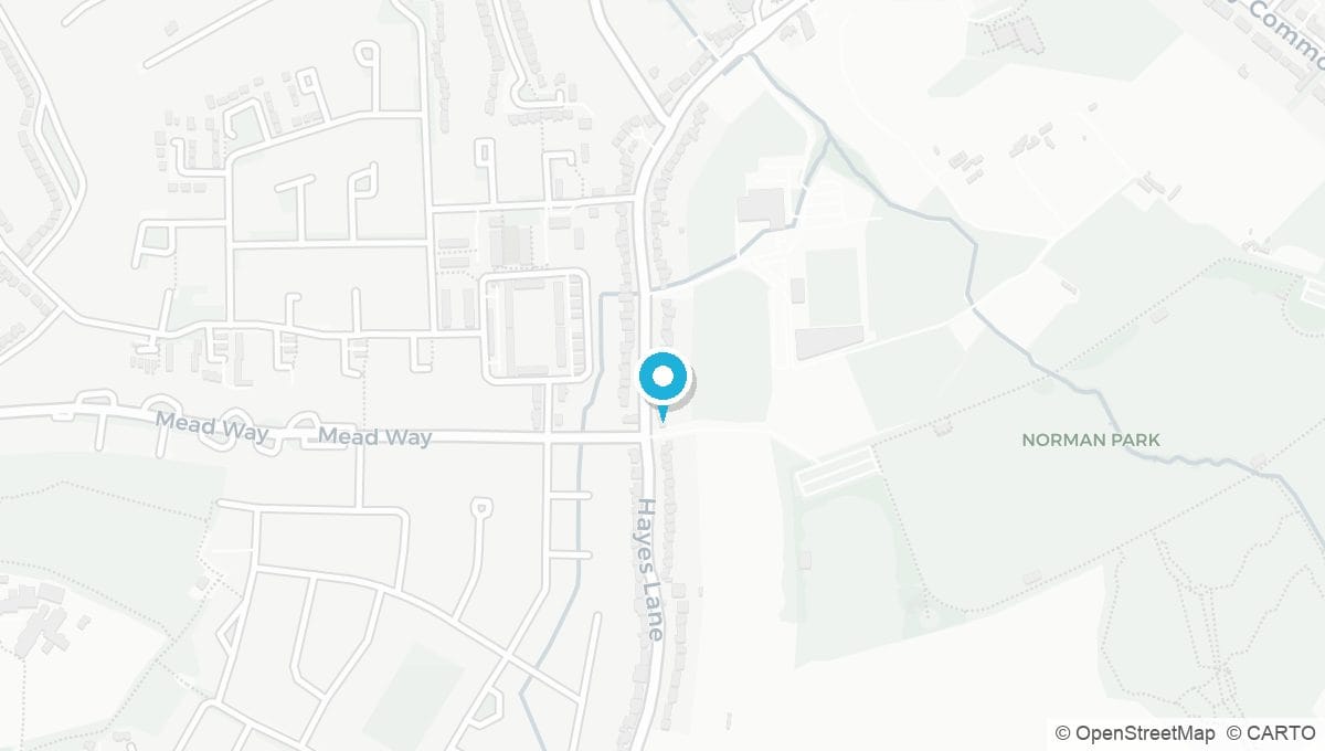 Map showing location of Bromley BR2 clinic