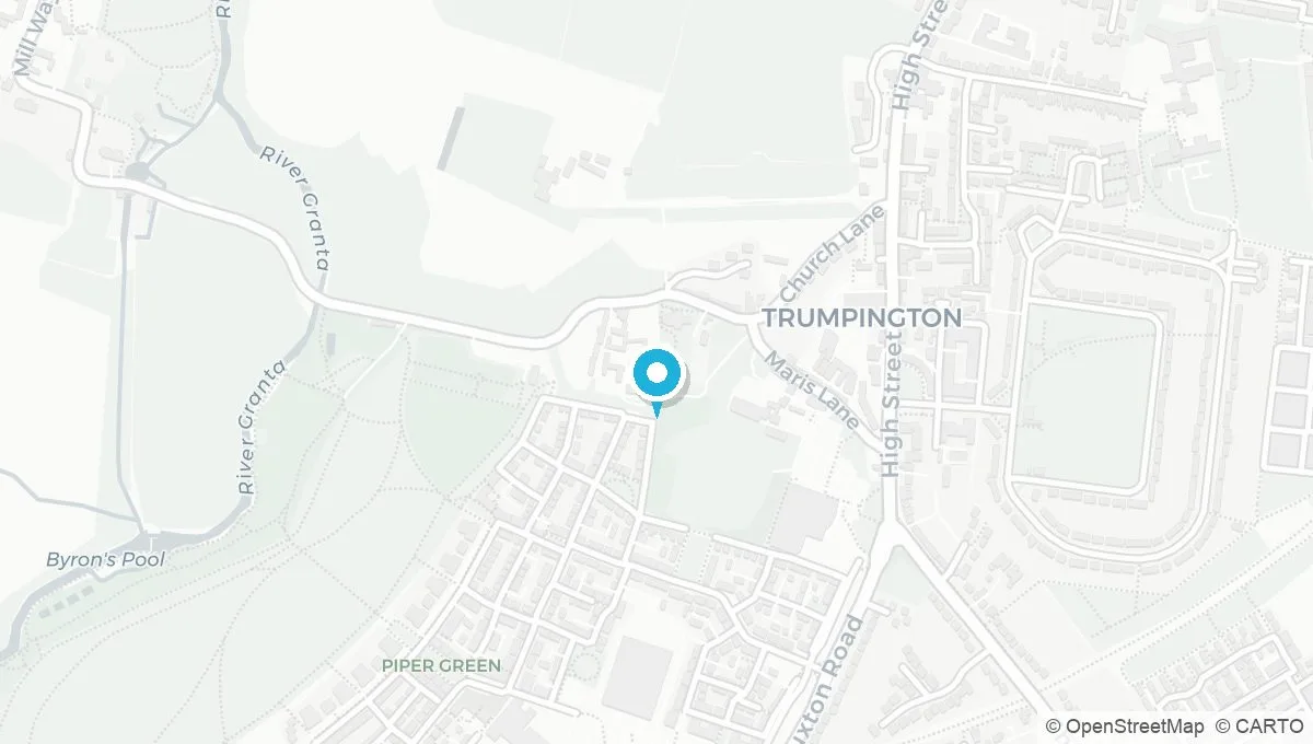 Map showing the location of Cambridge CB2 Clinic