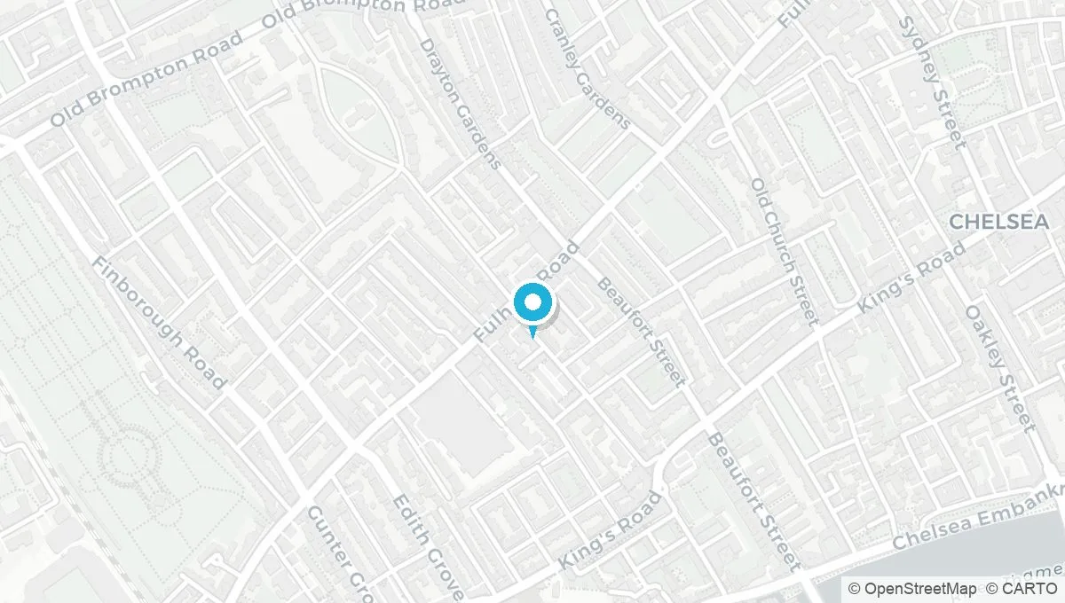 Map showing Chelsea SW10
