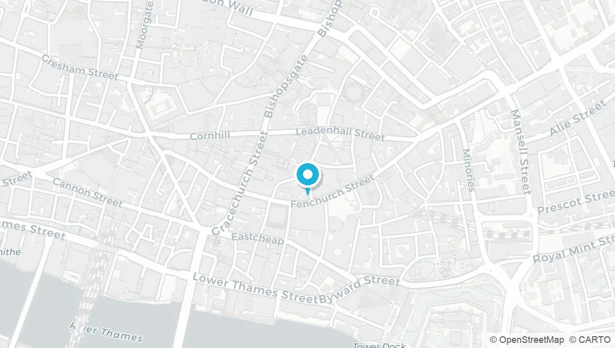 Map showing Lime Street EC3M