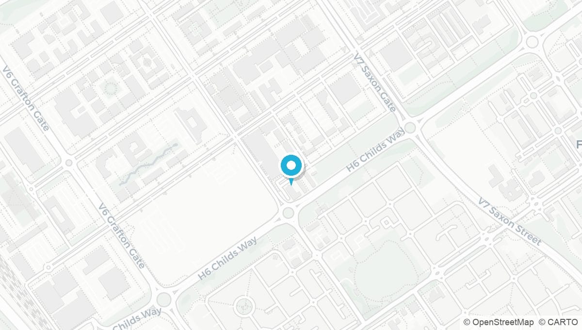 Map showing location of Milton Keynes MK9 clinic