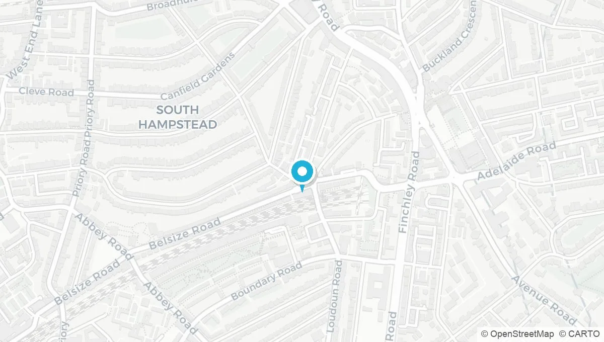 Map showing Swiss Cottage NW6