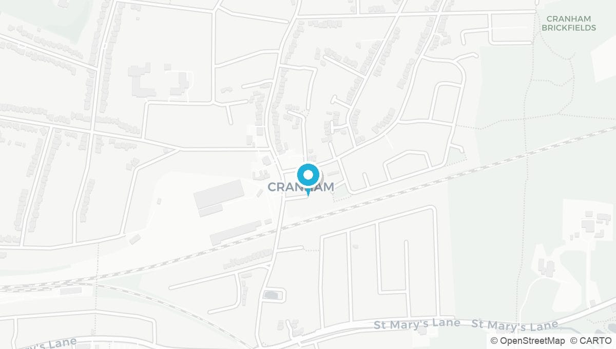 Map showing location of Upminster RM14 clinic