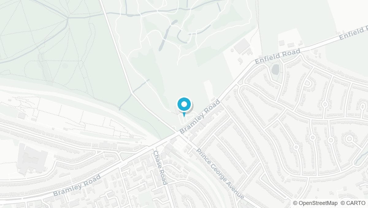 Map showing the location of Oakwood N14 Clinic